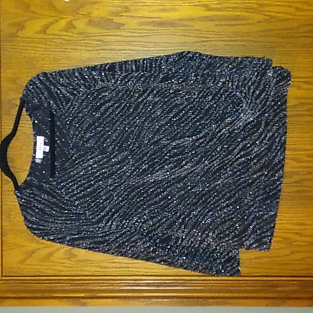 Women's  Jennifer Lopez Mettallic Wrap Top